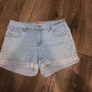Light Wash Jean Shorts